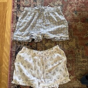 Set of 2 Rachel Zoe sleep shorts cotton pajama NEW